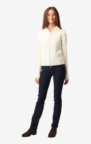 Boomerang - Stella zip cardigan - Offwhite