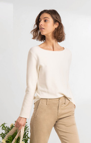 Boomerang - KNOPP SWEATER - Offwhite