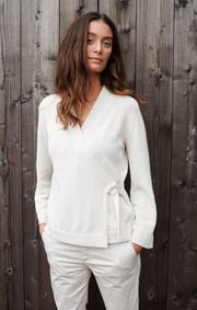 Boomerang - Doris wrap cardigan - Offwhite