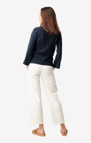 Boomerang - Doris wrap cardigan - Midnight blue