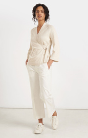 Boomerang - DORIS WRAP CARDIGAN - Offwhite