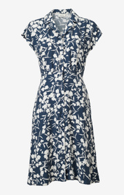 Boomerang - Sabina printed dress - Midnight blue