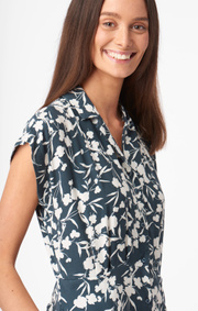 Boomerang - Sabina printed dress - Midnight blue