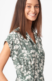 Boomerang - Sabina printed dress - Venetian green