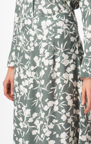 Boomerang - Maja printed skirt - Venetian green