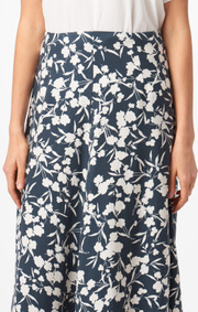 Boomerang - Maja printed skirt - Midnight blue