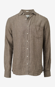 Boomerang - LINUS LINEN SHIRT - Taupe