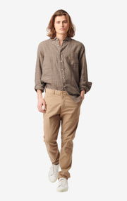 Boomerang - LINUS LINEN SHIRT - Taupe
