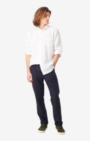 Boomerang - Linus linen shirt tailored fit - White