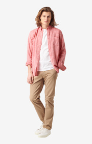 Boomerang - Wilmer flamé tailored shirt - Lipstick red