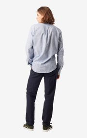Boomerang - Charlie striped tailored fit shirt - Electric blue