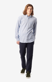 Boomerang - Charlie striped tailored fit shirt - Electric blue