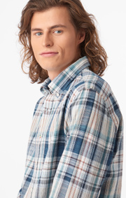 Boomerang - Malte multicheck shirt - Bright nautic