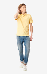 Boomerang - JOE ORGANIC COTTON POLO PIQUÉ - Soft sunshine