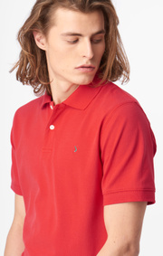 Boomerang - Joe organic cotton polo piqué - Lipstick red