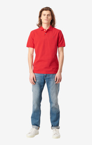 Boomerang - Joe organic cotton polo piqué - Lipstick red