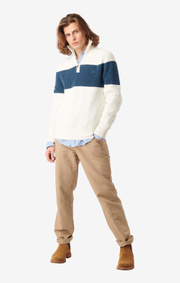 Boomerang - Sixten half zip sweater - Offwhite