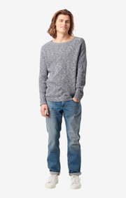 Boomerang - HENRY O-NECK SWEATER - Midnight blue