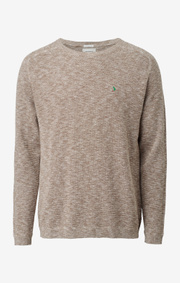 Boomerang - Henry o-neck sweater - Acorn brown