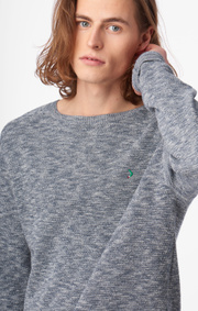 Boomerang - HENRY O-NECK SWEATER - Midnight blue