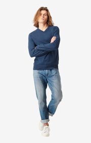Boomerang - DANNY V-NECK SWEATER - Midnight blue