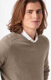 Boomerang - Danny v-neck sweater - Dark putty