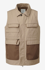 Boomerang - William pocket jacket med avtagbara ärmar - Beige