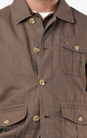 Boomerang - Thompa cotlin blazshirt - Taupe