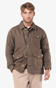 Boomerang - Thompa cotlin blazshirt - Taupe