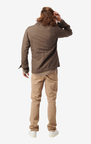 Boomerang - Thompa cotlin blazshirt - Taupe