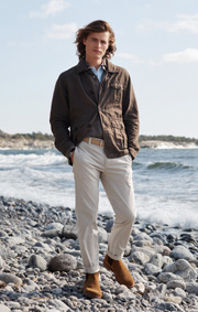 Boomerang - Thompa cotlin blazshirt - Taupe