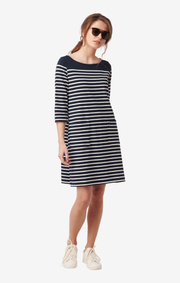 LYKKE STRIPED JERSEY DRESS
