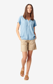 Boomerang - DAISY INDIGO TOP - Light indigo
