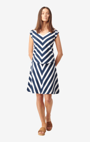 Boomerang - ANTONIA PIQUÉ TOP STRIPE - Bright nautic