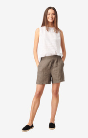 Boomerang - GULLAN LINEN SHORTS - Taupe