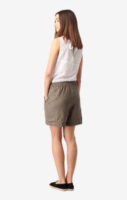 Boomerang - GULLAN LINEN SHORTS - Taupe