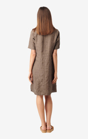 Boomerang - BETTAN LINEN DRESS - Taupe