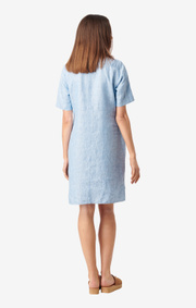 Boomerang - BETTAN LINEN DRESS - Light indigo