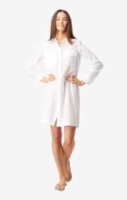 Boomerang - BRODERI ANGLAIS DRESS - White