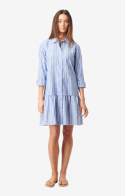 Boomerang - THEA STRIPE DRESS - Deep sea