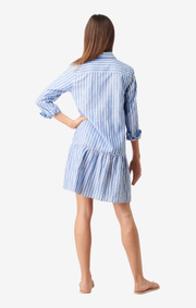 Boomerang - THEA STRIPE DRESS - Deep sea
