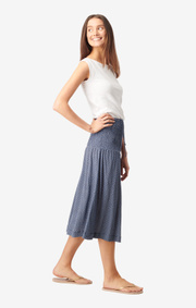 Boomerang - TESS PRINTED JESREY SKIRT - Bright nautic