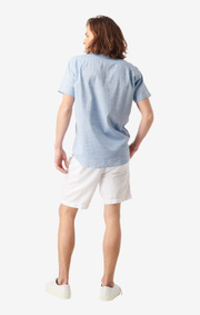 Boomerang - LEIF S.S. SHIRT - Shirt blue