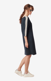 AMANDA SOLID INTERLOCK DRESS