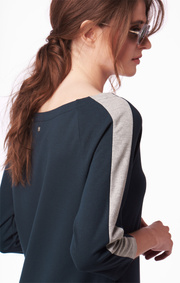 AMANDA SOLID INTERLOCK DRESS