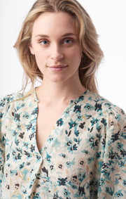 Boomerang - nina printed shirt - Pond green