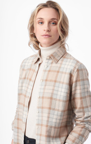 Boomerang - anja checked shirt - Beige