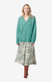 Boomerang - rutan fluff sweater - Pond green
