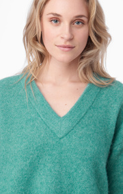 Boomerang - rutan fluff sweater - Pond green
