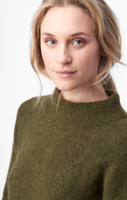 Boomerang - RUNA FLUFF SWEATER - Winter moss